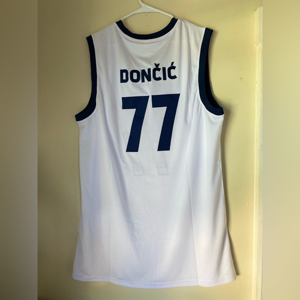 doncic overseas embroidered jersey basketball